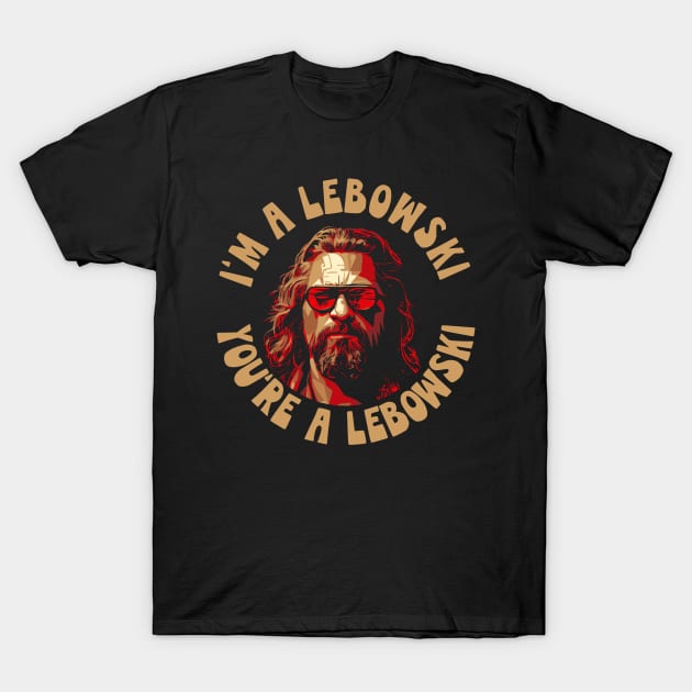 I'm A Lebowski, You're A Lebowski Mindful Kaleidoscope The Dude Design T-Shirt T-Shirt by GIANTSTEPDESIGN